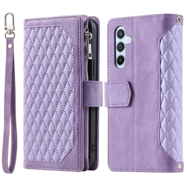 Pouzdro na Samsung Galaxy S23 FE Luxury Double Layer fialové