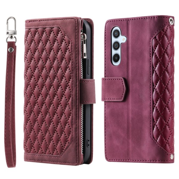 Pouzdro na Samsung Galaxy S23 FE Luxury Double Layer vínové