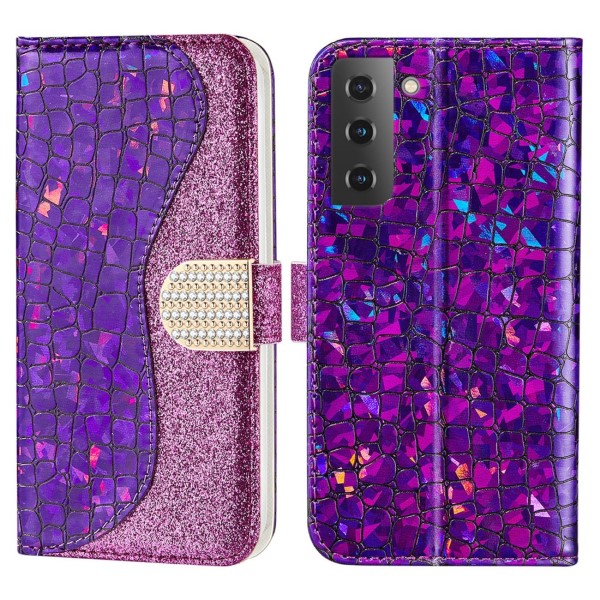 Pouzdro na Samsung Galaxy S22 Glitter fialové