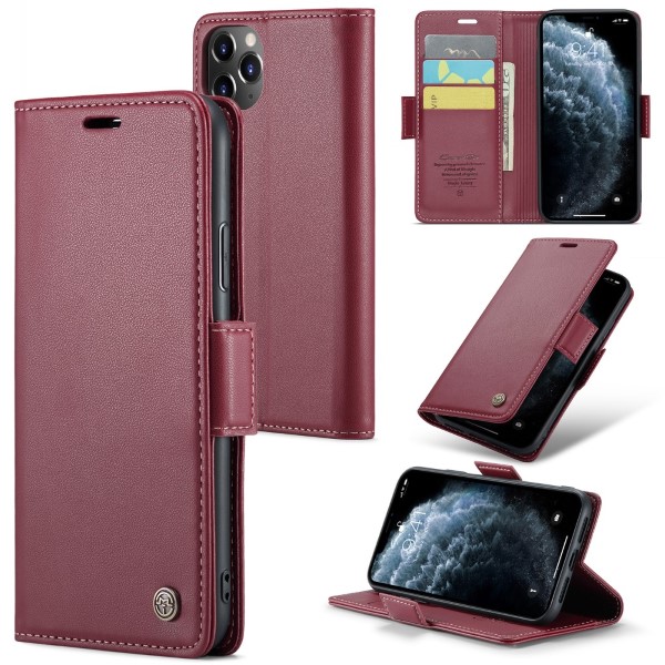 Pouzdro na iPhone 11 Pro Max CASEME smooth červené