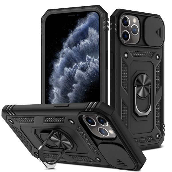 Kryt na iPhone 11 Pro Max odolný s krytkou na fotoaparát černý