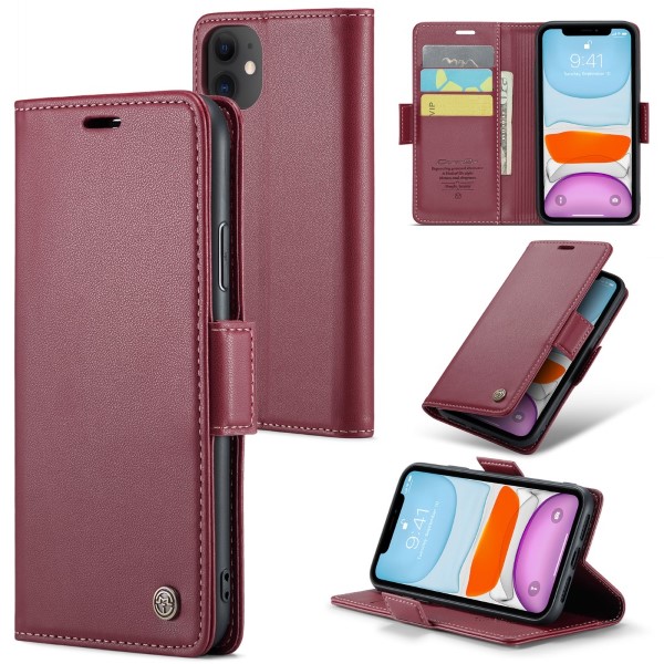 Pouzdro pro iPhone 11 CASEME Smooth červené