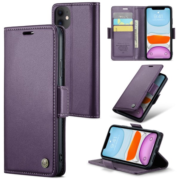 Pouzdro pro iPhone 11 CASEME Smooth fialové