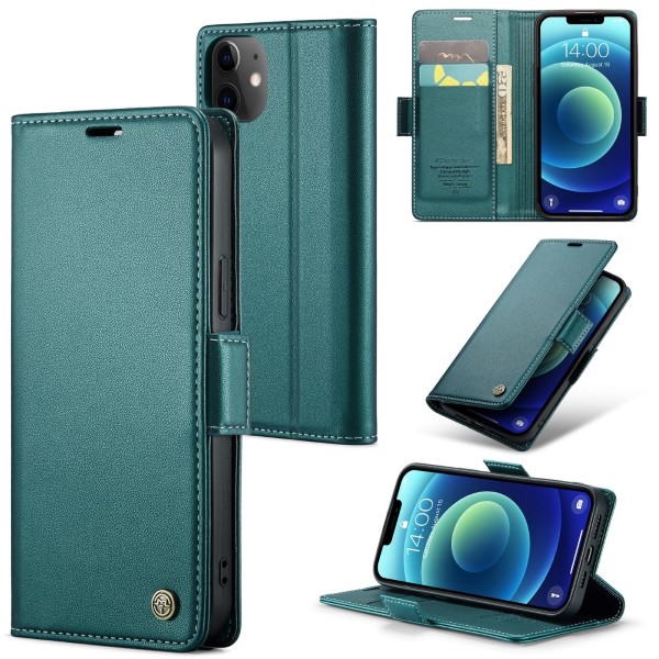 Pouzdro pro iPhone 12 Mini CASEME Smooth zelené