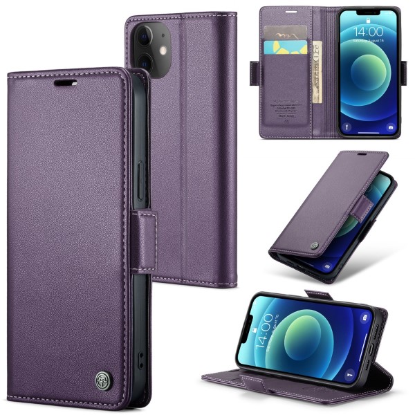 Pouzdro pro iPhone 12 Mini CASEME Smooth fialové