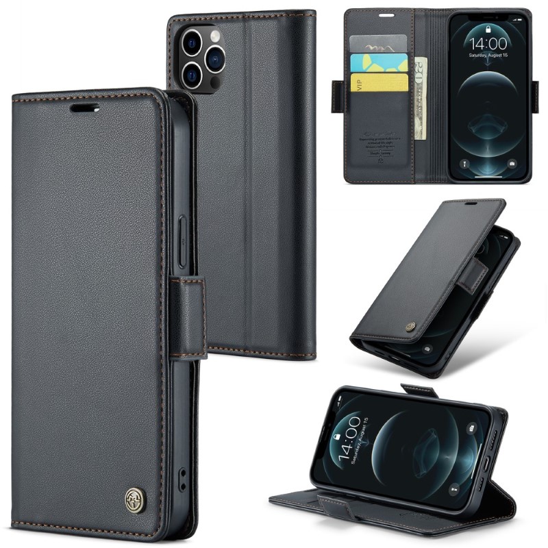 Pouzdro pro iPhone 12 Pro Max CASEME smooth černé