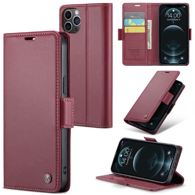Pouzdro pro iPhone 12 Pro Max CASEME smooth červené
