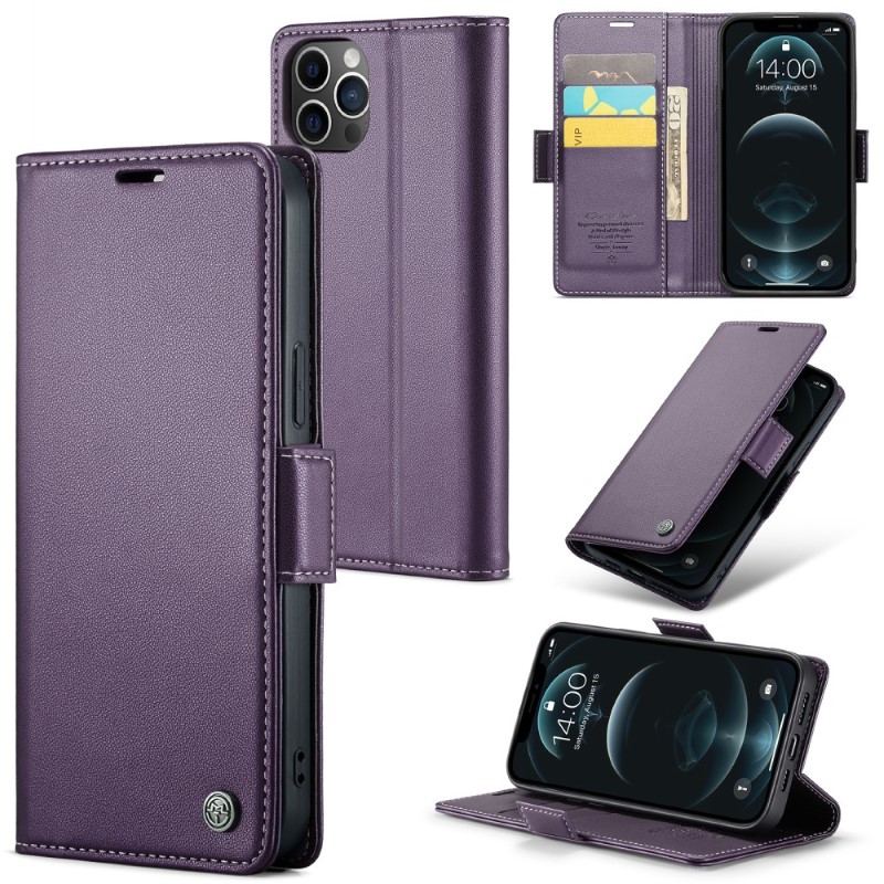 Pouzdro pro iPhone 12 Pro Max CASEME smooth fialové