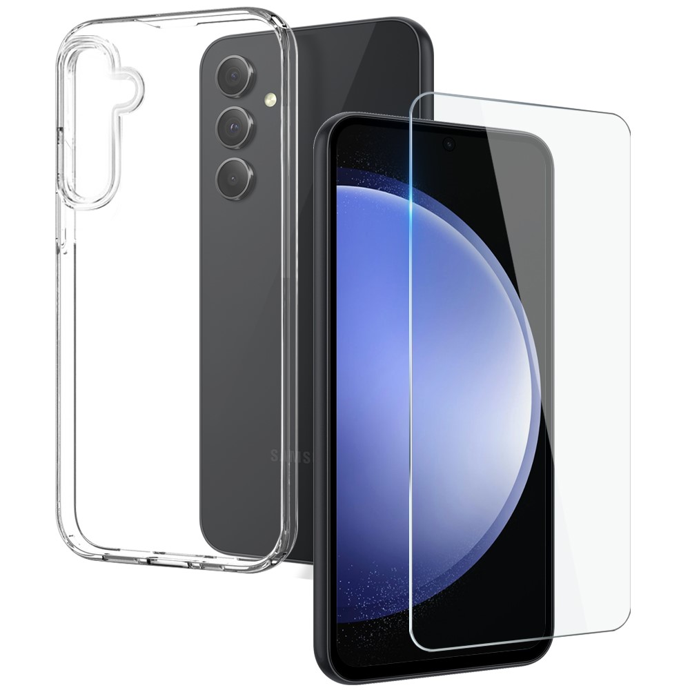 Set tvrzeného skla a gumového krytu NORTHJO na Samsung Galaxy S23 FE
