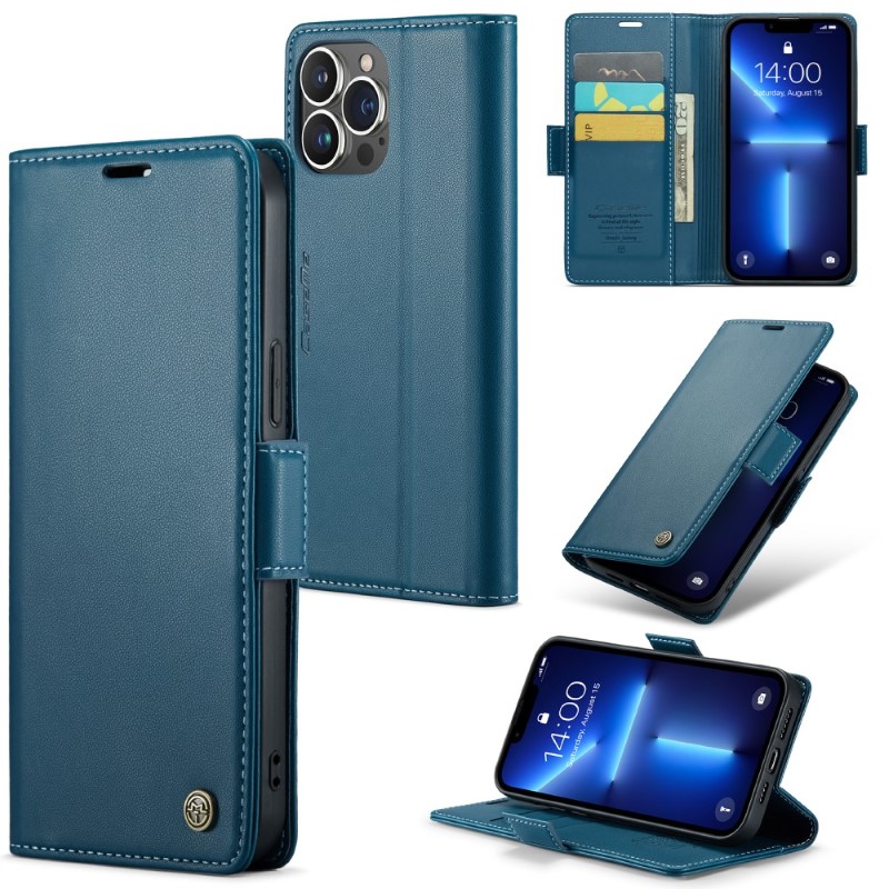 Pouzdro na iPhone 13 Pro CASEME smooth modré