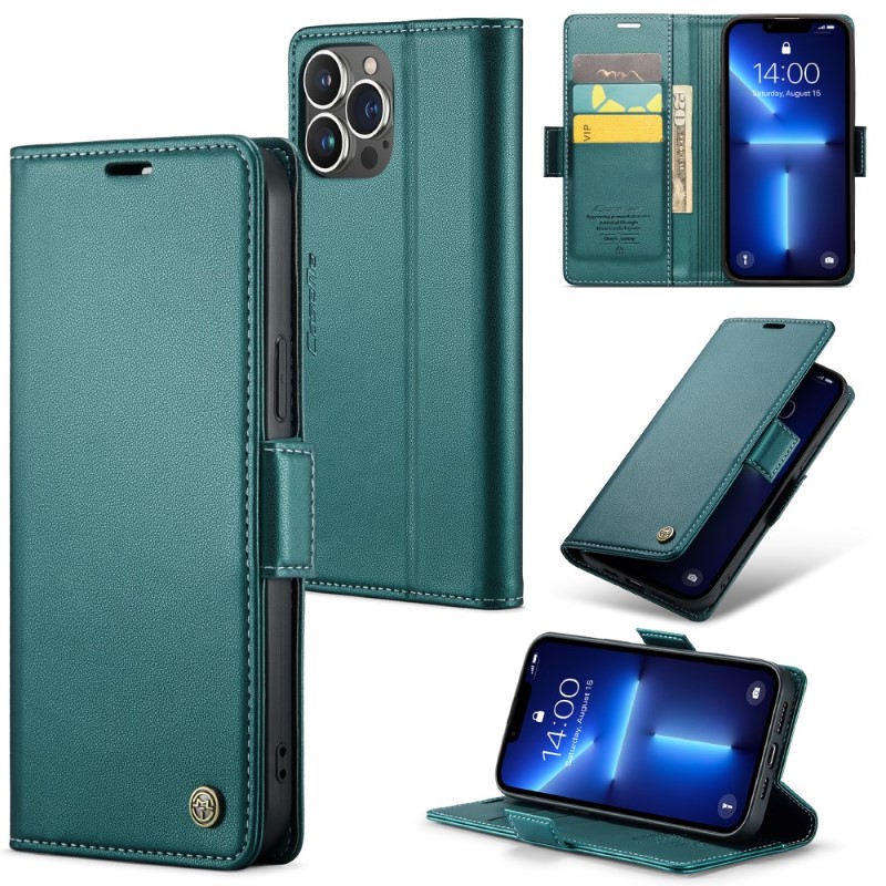 Pouzdro na iPhone 13 Pro CASEME smooth zelené