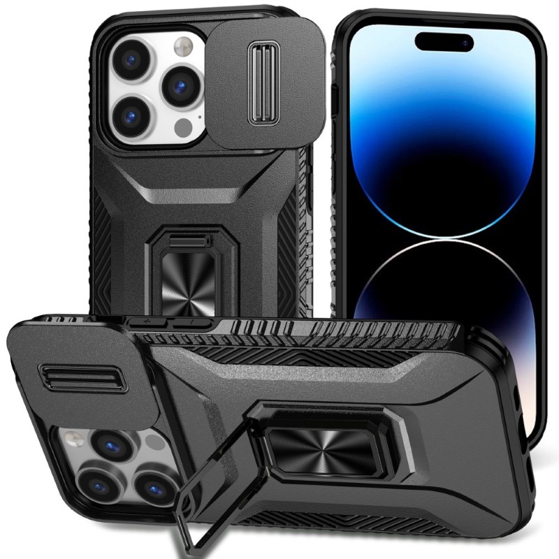Kryt na iPhone 13 Pro odolný s krytkou na fotoaparát černý
