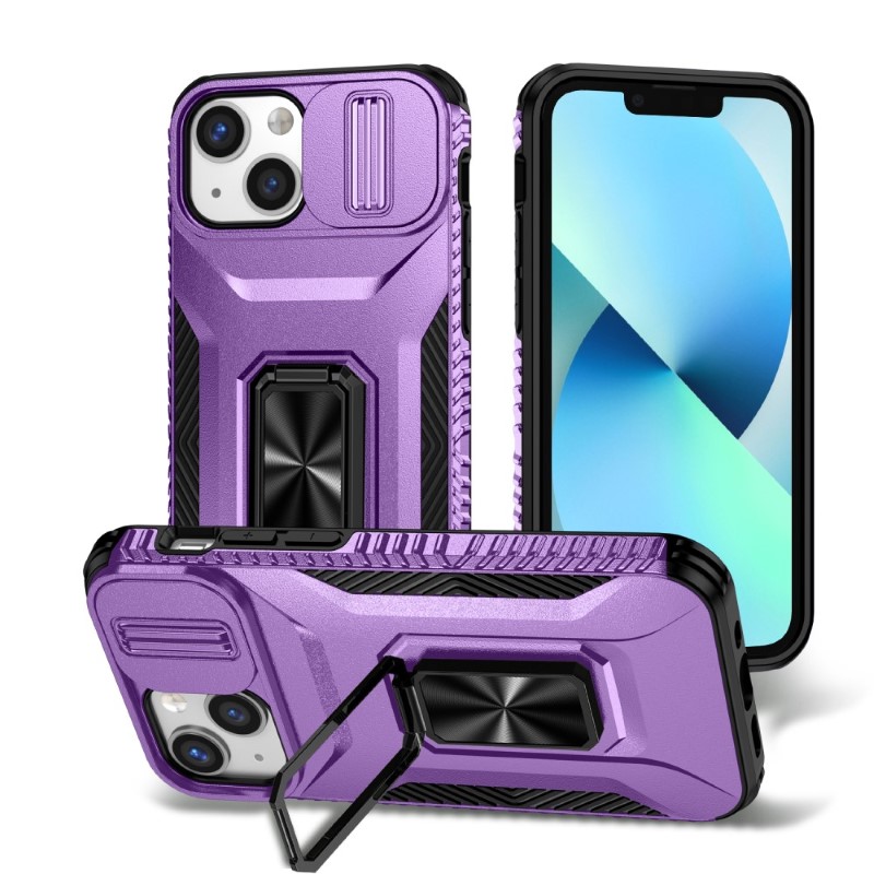 Kryt na iPhone 12 Mini odolný s krytkou na fotoaparát fialový