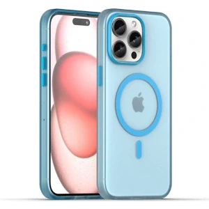 Kryt na iPhone 16 Pro Max Candy s podporou MAGSAFE modrý