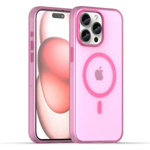 Kryt na iPhone 16 Pro Max Candy s podporou MAGSAFE růžový