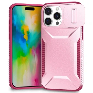 Kryt na iPhone 16 Pro Max s krytkou na fotoaparát vínový