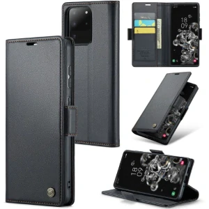 Pouzdro na Samsung Galaxy S20 Ultra CASEME smooth černé