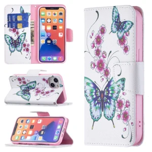 Pouzdro pro iPhone 15 Motýl bílé