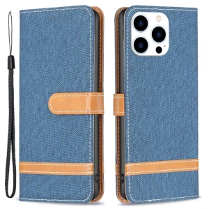 Pouzdro pro iPhone 15 Pro Jeans modré