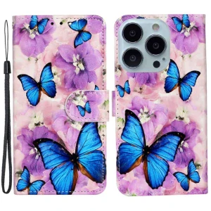 Pouzdro pro iPhone 15 Pro Motýly fialový