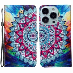 Pouzdro pro iPhone 15 Pro Mandala modré