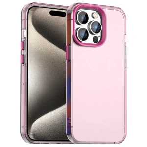 Kryt na iPhone 15 Pro gumový Matte růžový