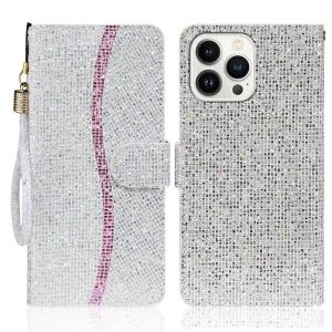 Pouzdro pro iPhone 15 Pro Glitter stříbrný
