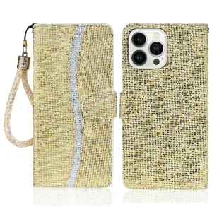 Pouzdro pro iPhone 15 Pro Glitter zlaté
