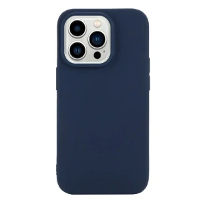 Kryt na iPhone 15 Pro gumový Premium tmavě modrý