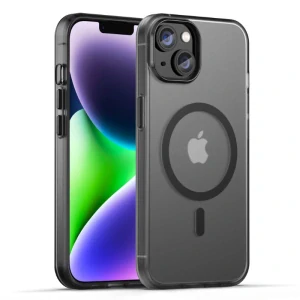 Kryt na iPhone 14 gumový Candy (podpora MagSafe) černý