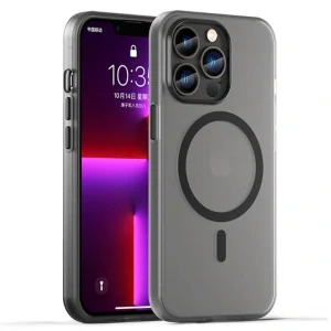 Kryt na iPhone 13 Pro Max gumový Candy (podpora MagSafe) černý
