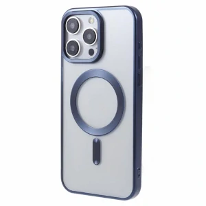 Kryt na iPhone 14 Pro Max gumový s podporou MagSafe modrý