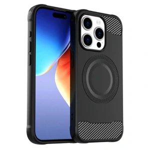 Kryt na iPhone 14 Pro Max gumový (podpora MagSafe) černý