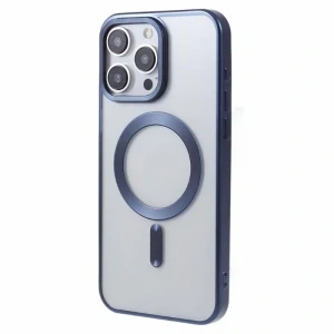 Kryt na iPhone 15 Pro Max gumový s podporou MagSafe modrý