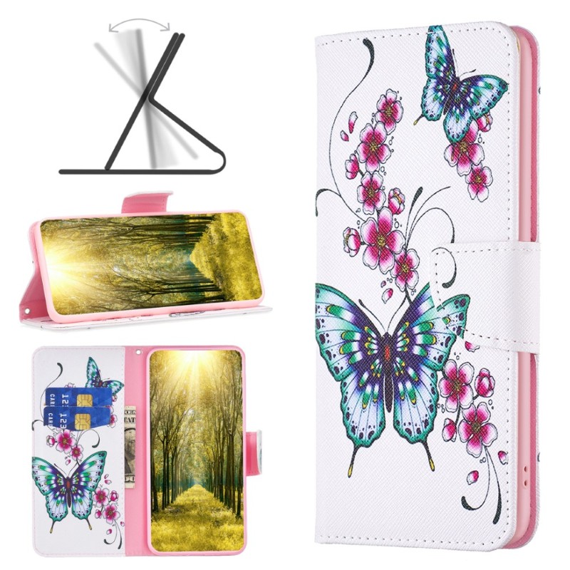 Pouzdro pro iPhone 16 Motýl bílé