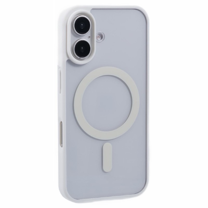 Kryt na iPhone 16 matný s podporou MagSafe bílý
