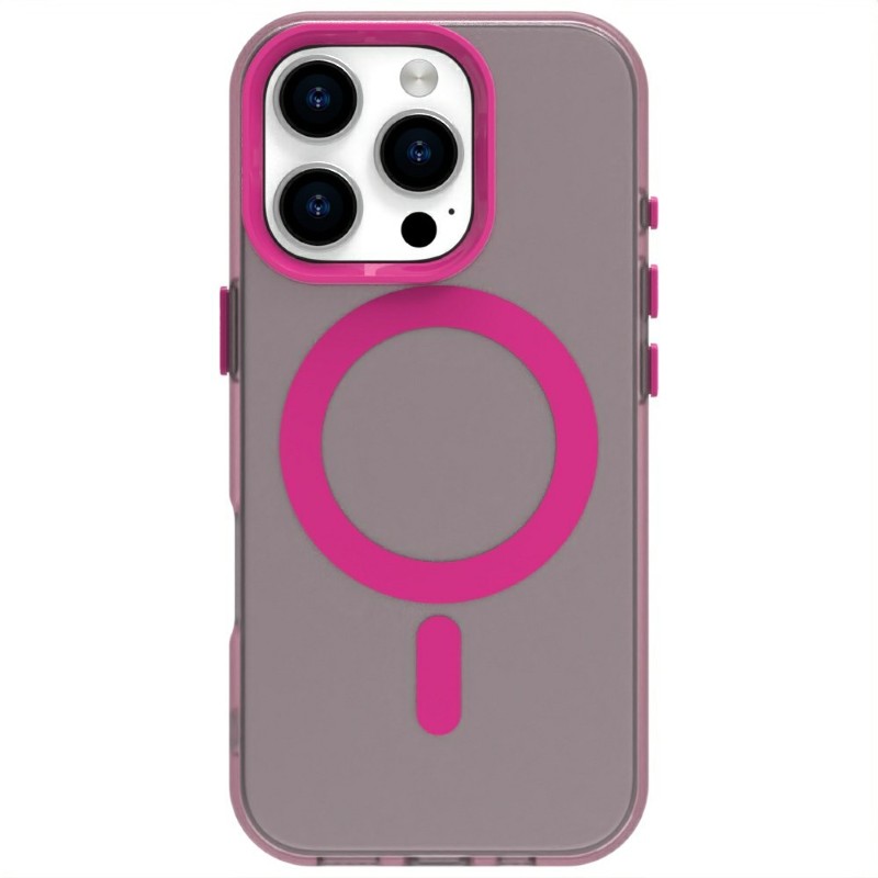 Kryt na iPhone 16 Pro gumový Candy (podpora MagSafe) růžový