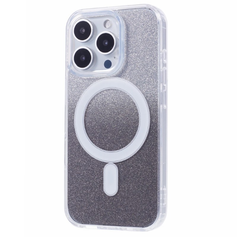 Kryt na iPhone 16 Pro Glitter s podporou MAGSAFE černý