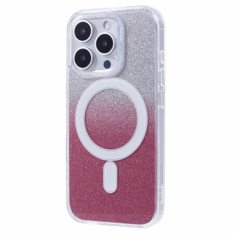 Kryt na iPhone 16 Pro Glitter s podporou MAGSAFE růžový