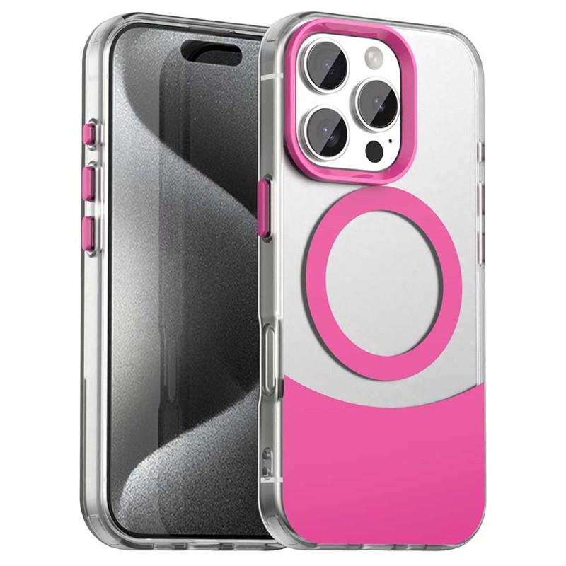 Kryt na iPhone 16 Pro Split s podporou Magsafe růžový