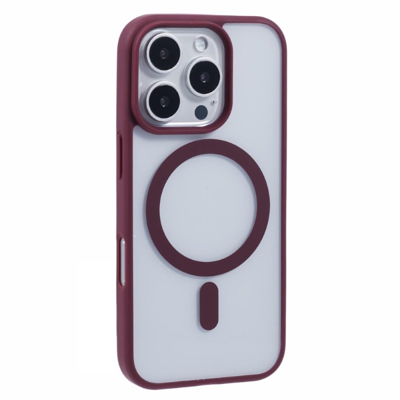 Kryt na iPhone 16 Pro matný s podporou MagSafe vínový