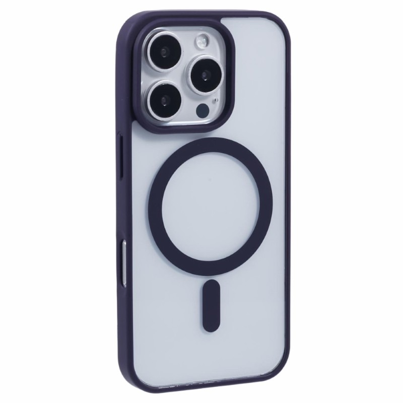 Kryt na iPhone 16 Pro matný s podporou MagSafe tmavě fialový