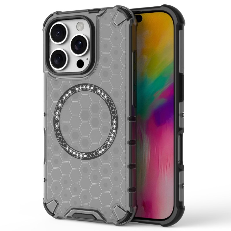 Kryt na iPhone 16 Pro Max odolný Honeycomb s podporou Magsafe černý