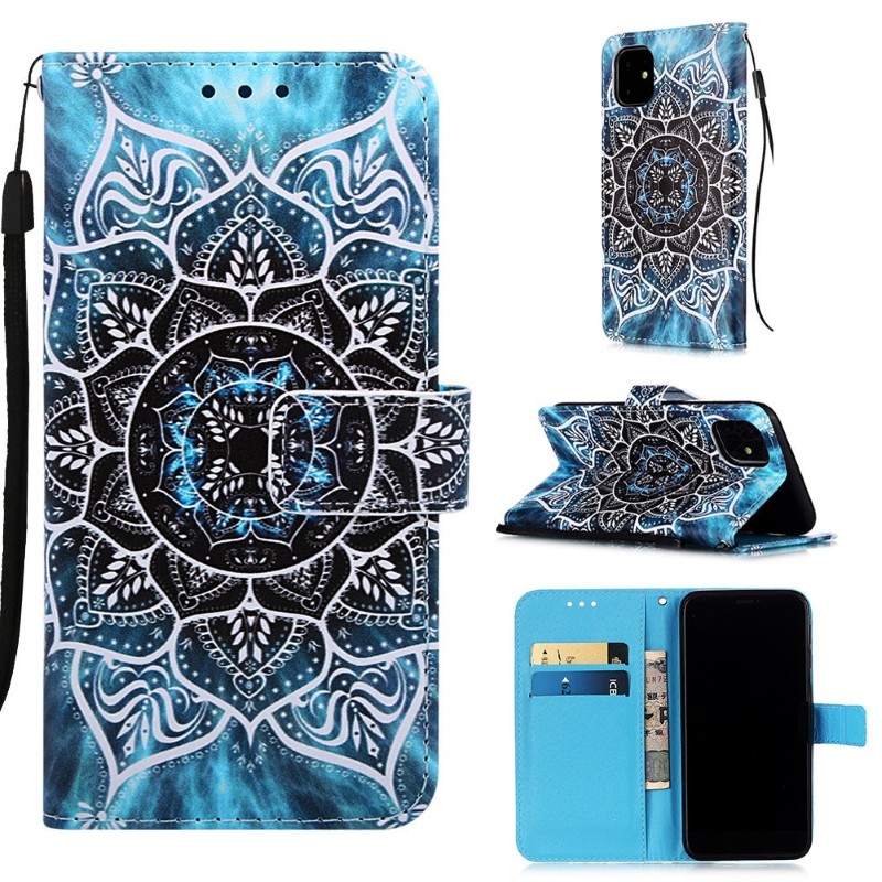 Pouzdro pro iPhone 11 Mandala modré