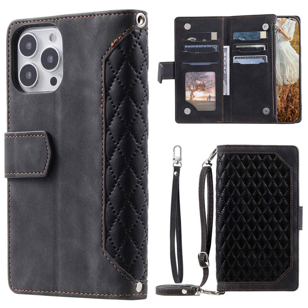 Pouzdro pro iPhone 14 Pro Max Luxury Double Layer černé