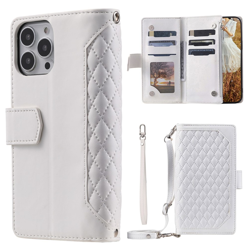 Pouzdro pro iPhone 14 Pro Max Luxury Double Layer bílé