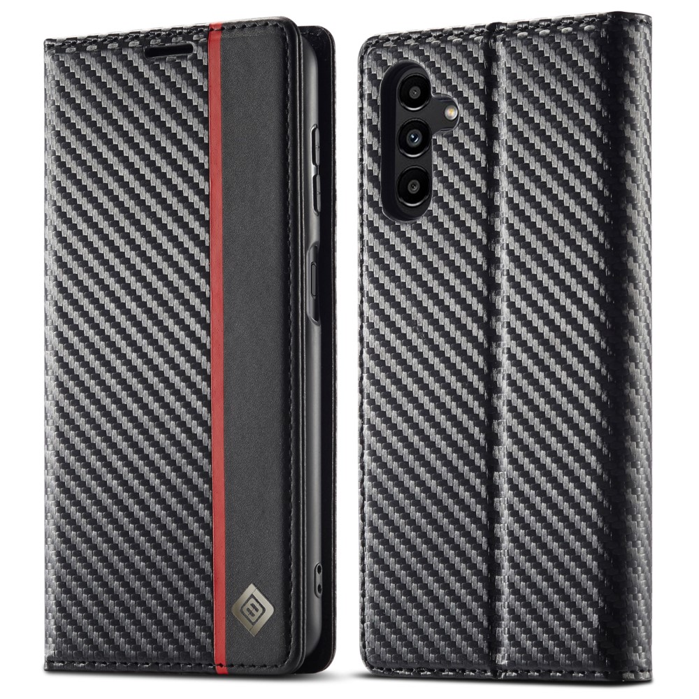 Pouzdro na Samsung Galaxy S25 LC.IMEEKE Carbon vertical