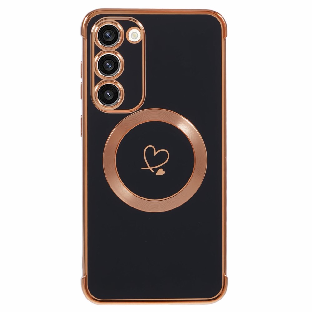 Kryt na Samsung Galaxy S23 Srdíčko s podporou MagSafe černý