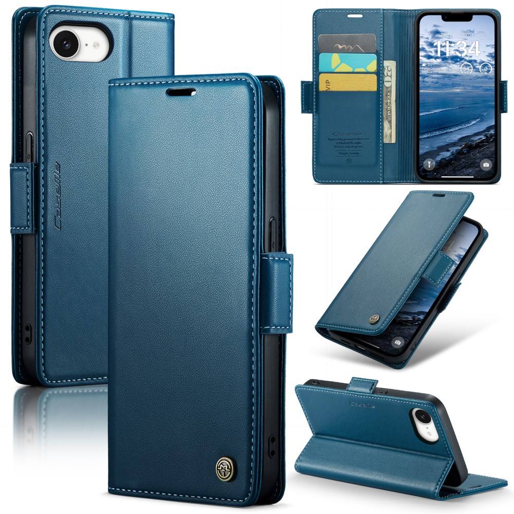 Pouzdro na iPhone 16E CASEME Smooth modré