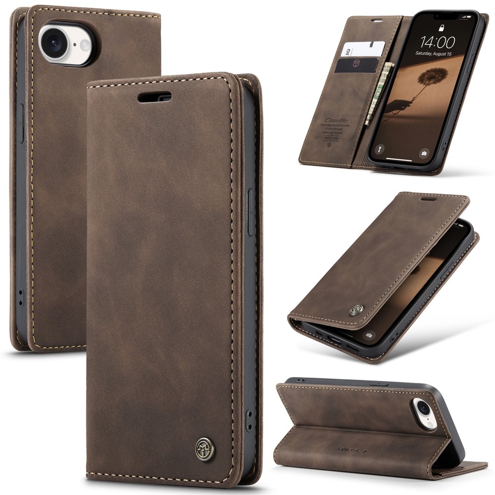 Pouzdro CASEME pro iPhone 16E hnědé